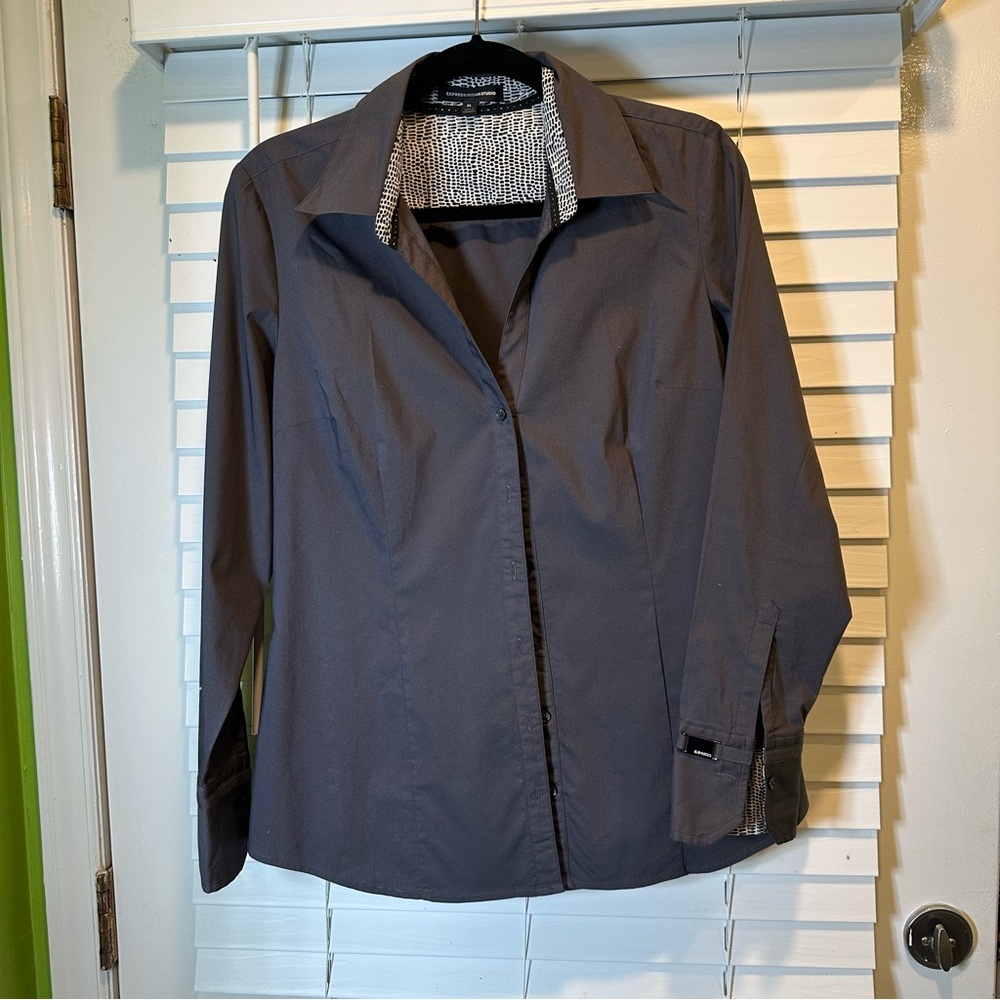 Express Charcoal Blazer